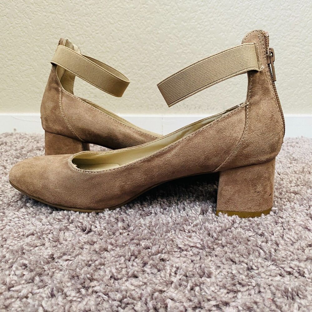 WHITE MOUNTAIN Makayla Tan Classic Ankle Strap Heel Size 8.5 - Picture 10 of 12